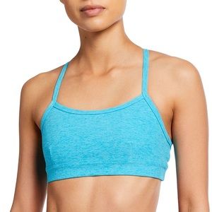 NWOT Alo Yoga beautiful blue gratitude bra top!